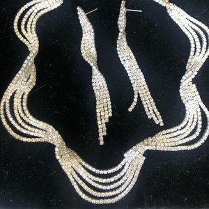 Beautiful crystal jewelry suite